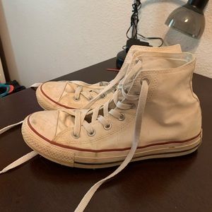 High top white converse